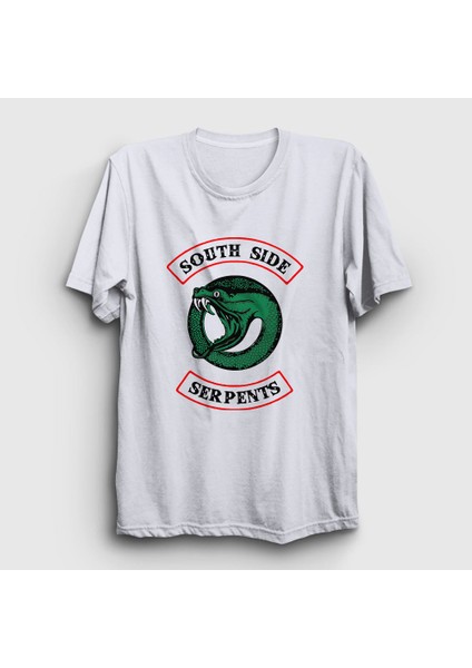 Unisex Beyaz South Side Serpents V2 Riverdale T-Shirt