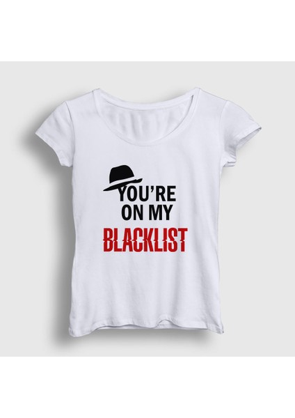 Kadın Beyaz My The Blacklist T-Shirt
