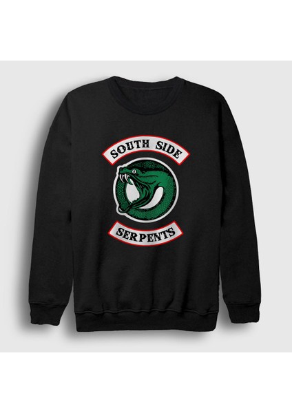 Unisex Siyah South Side Serpents V2 Riverdale Sweatshirt