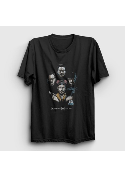 Unisex Siyah Queen Breaking Bad T-Shirt