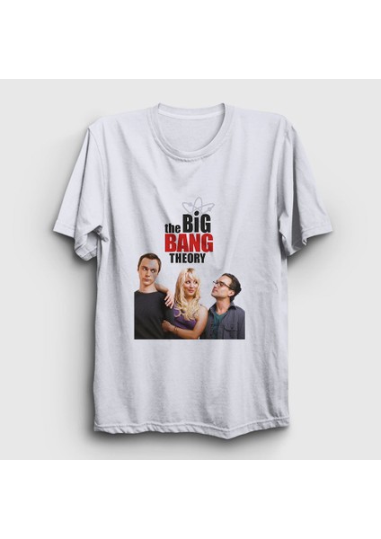 Unisex Beyaz Cover The Big Bang Theory T-Shirt