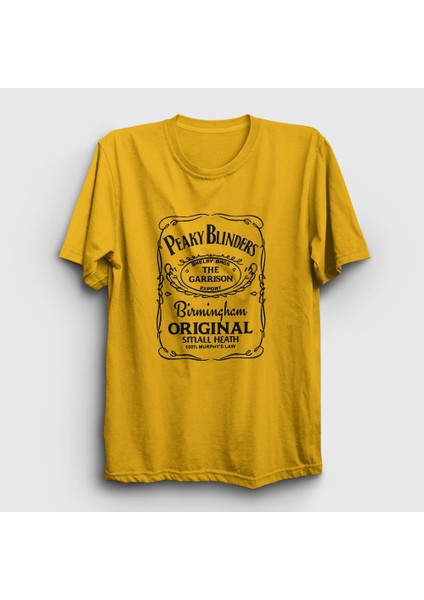 Unisex Sarı Export Peaky Blinders T-Shirt