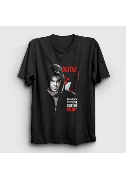 Unisex Siyah Killer Dexter T-Shirt