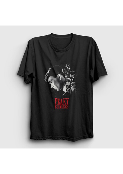 Unisex Siyah Cover Peaky Blinders T-Shirt