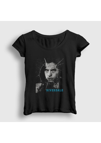 Kadın Siyah Jughead Jones Riverdale T-Shirt
