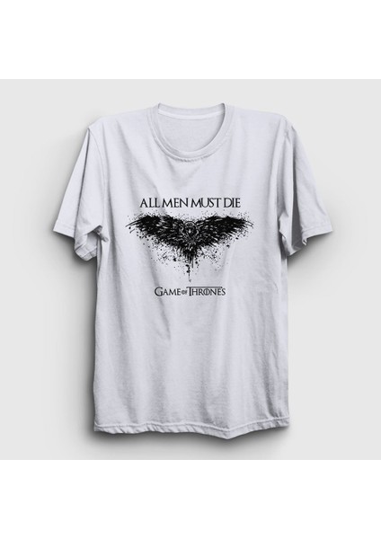 Unisex Beyaz Die Game Of Thrones T-Shirt