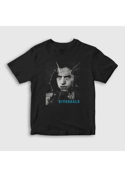 Unisex Çocuk Siyah Jughead Jones Riverdale T-Shirt