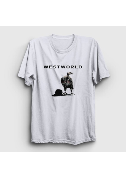 Unisex Beyaz Vulture Westworld T-Shirt