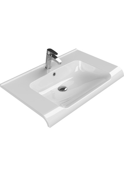Cerastyle Turkuaz Anova Etajerli Lavabo 80 x 50 cm