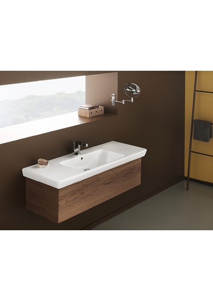 Cerastyle Turkuaz Porto D Etajerli Lavabo 105  cm (Derınlık 48  Cm)