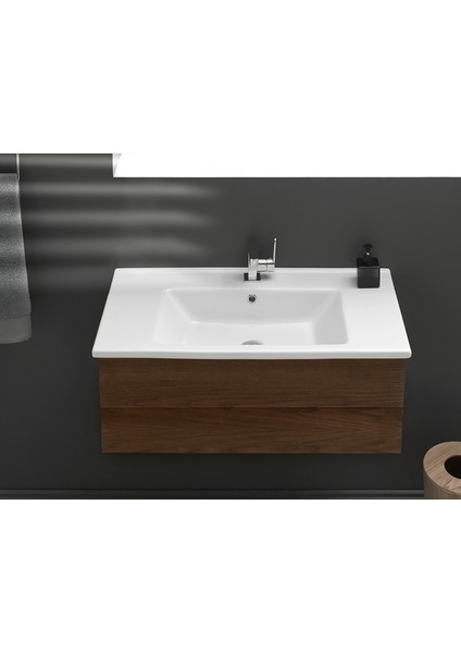 Cerastyle Turkuaz Arte Etajerli Lavabo 85 x 45  cm