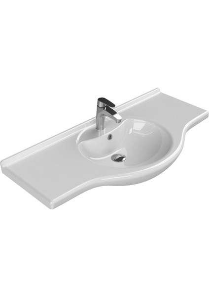 Cerastyle Turkuaz Nil Etajerli Lavabo 105*50  cm