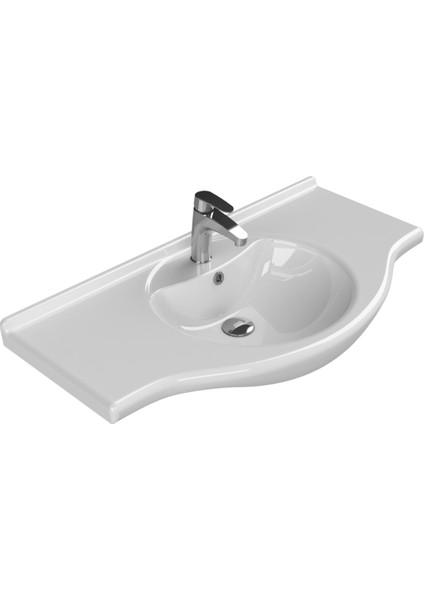 Cerastyle Turkuaz Nil Etajerli Lavabo 95*50  cm