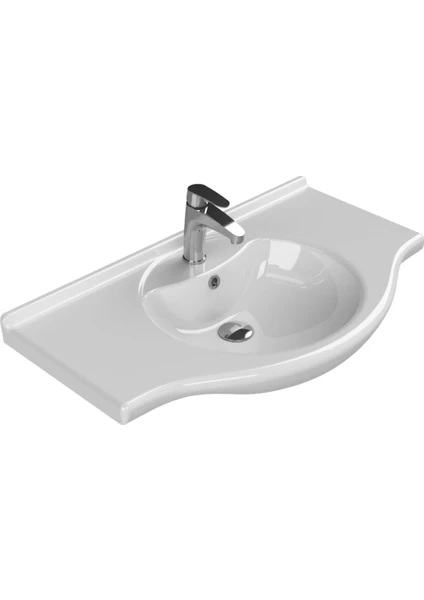 Cerastyle Turkuaz Nil Etajerli Lavabo 85*50  cm