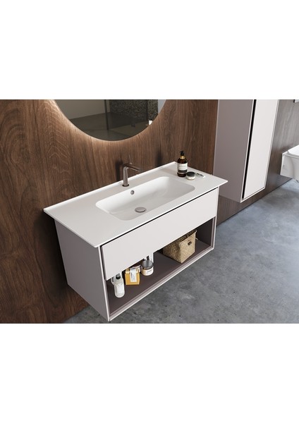 Cerastyle Turkuaz Blue Etajerli Lavabo 50*36,5 cm fiyatları