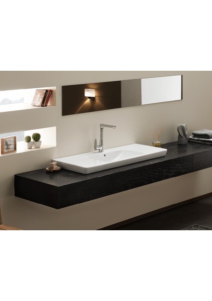 Cerastyle Turkuaz Porto Etajerli Lavabo 85 cm (Derınlık 38 Cm) fiyatları