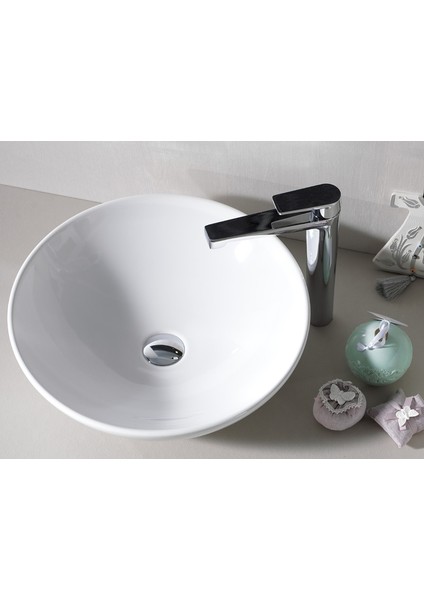 Cerastyle Turkuaz Zero Tezgah Üstü Lavabo 46 cm modelleri