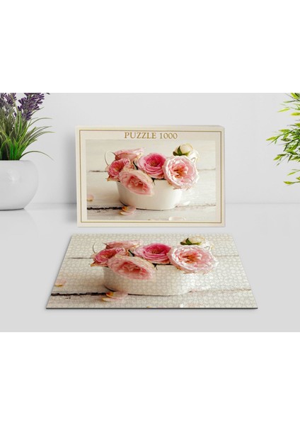 Çiçekler 1000 Parça Profesyonel Puzzle-5