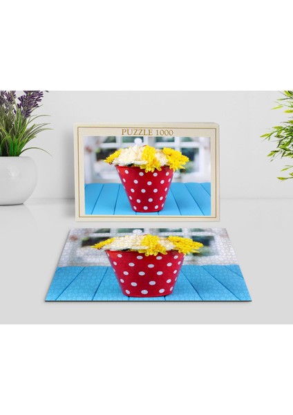 Çiçekler 1000 Parça Profesyonel Puzzle-3