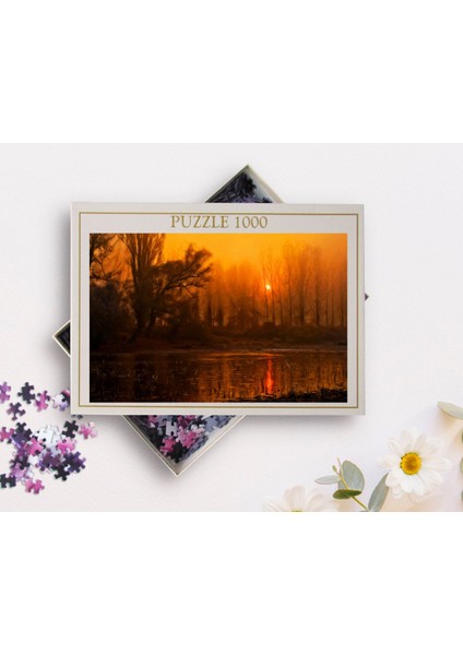 Yağlıboya Tasarımlı 1000 Parça Profesyonel Puzzle-21