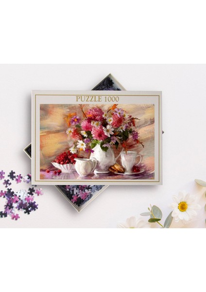 Yağlıboya Tasarımlı 1000 Parça Profesyonel Puzzle-23