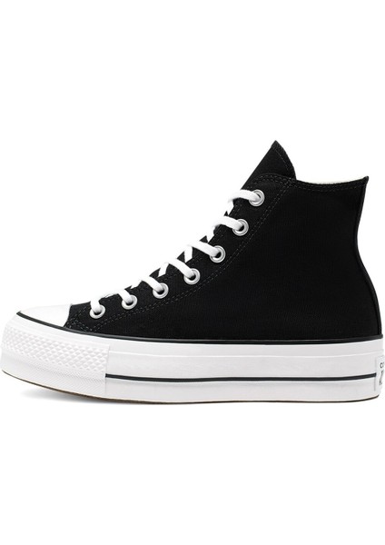 Chuck Taylor All Star Platform Canvas 560845C Unisex SİYAH/BEYAZ Günlük Sneaker Ayakkabı
