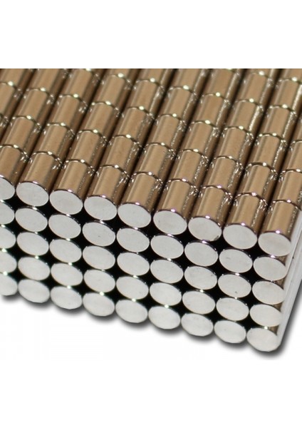 4 x 6 mm Çap: 4 Mm, Kalınlık : 6 mm Yuvarlak Neodyum Mıknatıs