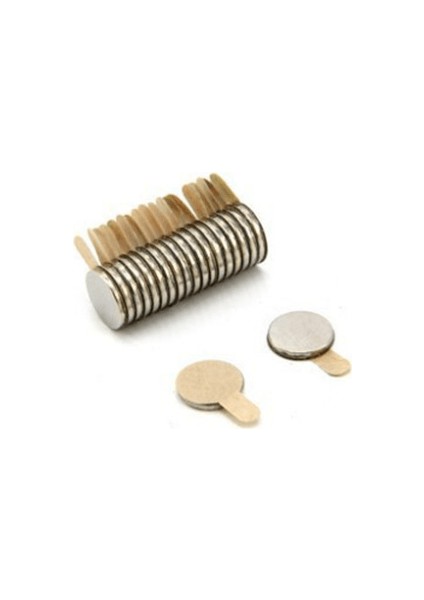 6x1 mm Çap: 6 Mm, Kalınlık : 1 mm Yuvarlak Neodyum Mıknatıs