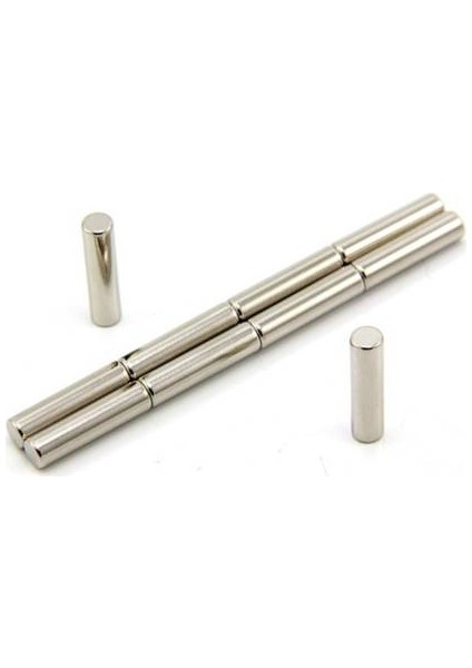 6X25 mm Çap: 6 Mm, Kalınlık : 25 mm Yuvarlak Neodyum Mıknatıs
