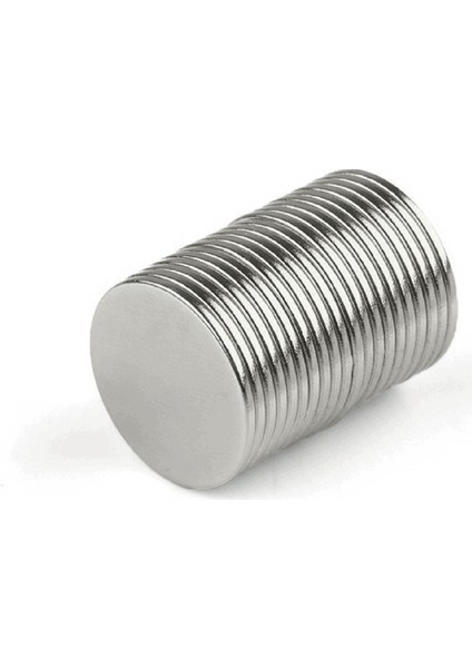 15 x 1 mm Çap: 15 Kalınlık : 1 Yuvarlak Neodyum Mıknatıs