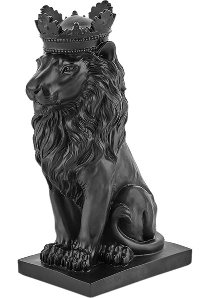 Aslan Kral Büst Heykel Biblo 35 x 13 cm