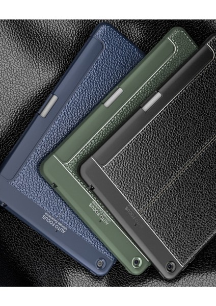 Ipad 8. Nesil 10.2 Inç Uyumlu Lux Premium Deri Görünümlü Kalemlikli Standlı Silikon Kılıf Mavi indirimleri