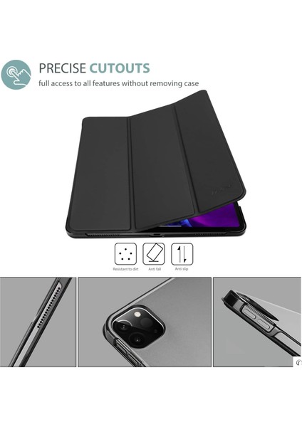 Apple iPad Pro 12.9 2020 Exclusive Smart Cover Akıllı Stand Mor