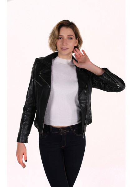 Eliza Model Kadın Siyah Deri Ceket fiyatları