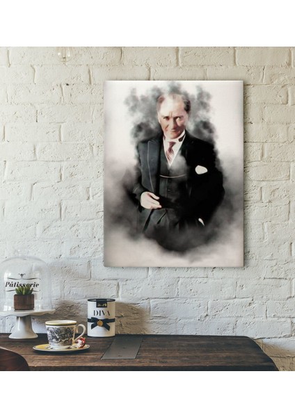 Gift Atatürk Tasarımlı Kanvas Tablo-35 30X50CM