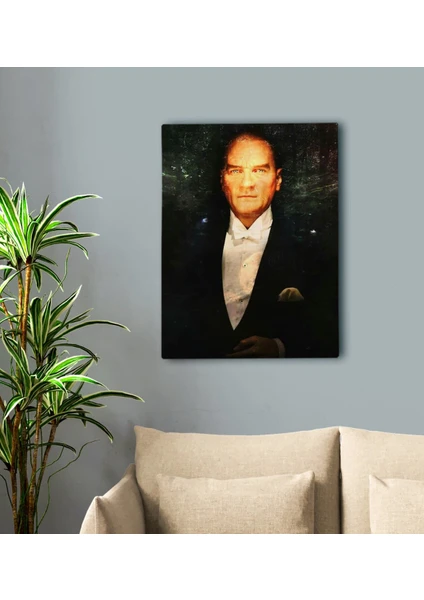 Gift Atatürk Tasarımlı Kanvas Tablo-31 50X70CM