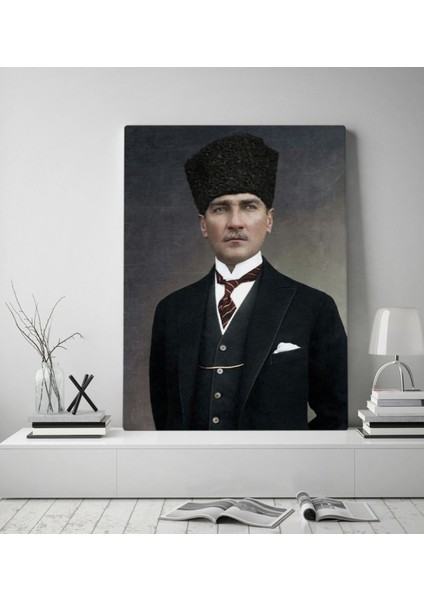 Gift Atatürk Tasarımlı Kanvas Tablo-29 70X100CM