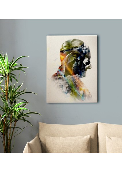 Gift Atatürk Tasarımlı Kanvas Tablo-24 50X70CM