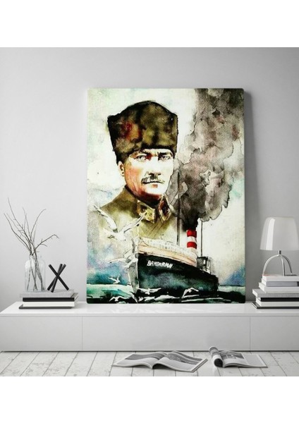 Gift Atatürk Tasarımlı Kanvas Tablo-23 70X100CM
