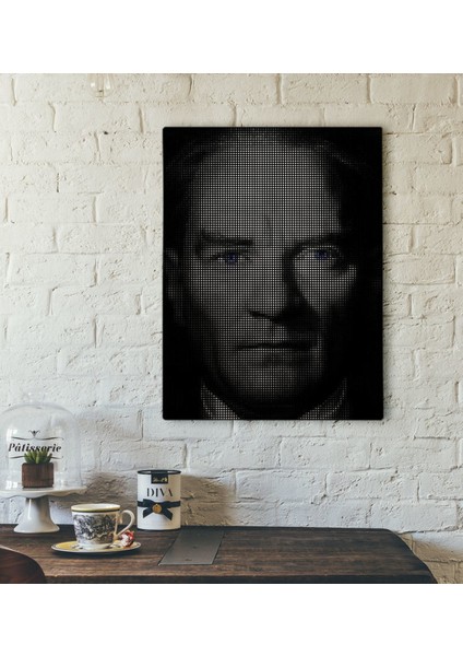 Gift Atatürk Tasarımlı Kanvas Tablo-17 30X50CM