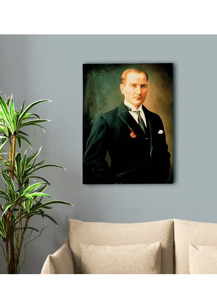 Gift Atatürk Tasarımlı Kanvas Tablo-7 50X70CM