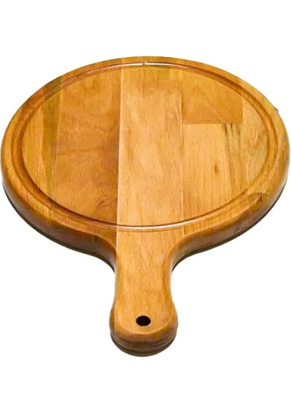 Ahşap 22CM Saplı Pizza Kesim Sunum Tabağı LBSPLPZ22 fiyatları