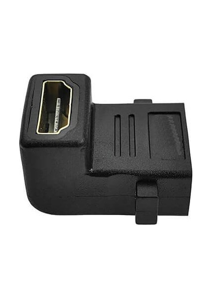 HDMI Dişi - Dişi Adaptör 90 Derece Panel Tipi HDMI Uzatma L Tipi Çevirici Dirsek