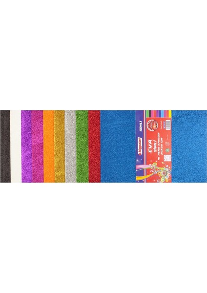 Simli Eva Karışık 10 Renk 20 x 30 cm