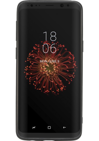 Samsung Galaxy S9 Kırmızı Deri Arka Telefon Kılıfı Kırmızı