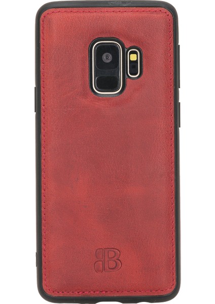 Samsung Galaxy S9 Kırmızı Deri Arka Telefon Kılıfı Kırmızı modelleri