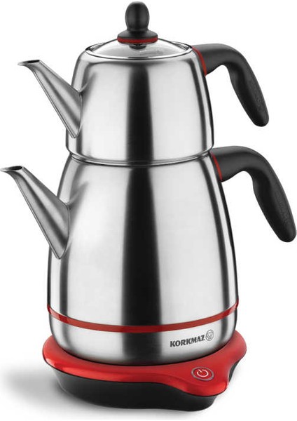 A336-01 Gusto Inox/siyah Elektrikli Çaydanlık