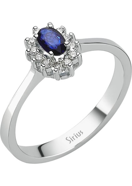 Pırlanta ve Oval Safir Taşlı Yüzük 0423R0055 fiyatları