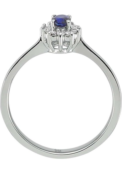 Pırlanta ve Oval Safir Taşlı Yüzük 0423R0055 modelleri