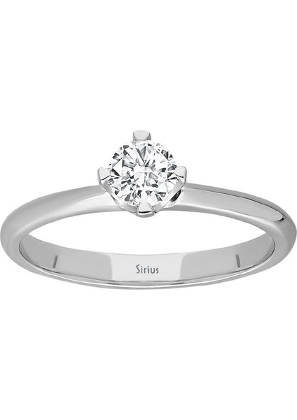 F Renk 0,33 Karat Pırlanta Tektaş Yüzük 0423R0154